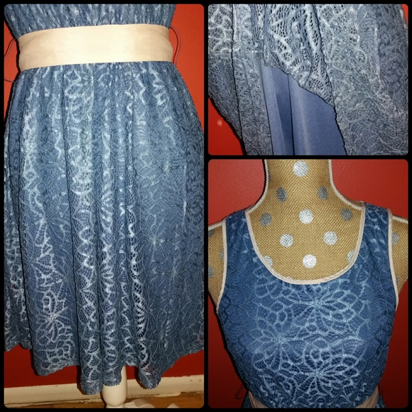 A'reve Lace Knee Length Dress - Picture 6 of 9